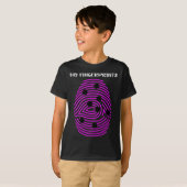 指紋おもしろいT1d型1型糖尿病認識度Wome Tシャツ (正面フル)