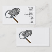 指紋および拡大鏡の検出の調査 名刺 (正面/裏面)