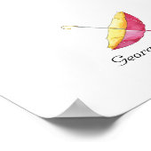 指紋お洒落ゲストブック ポスター (角)