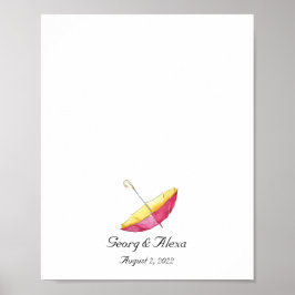 指紋お洒落ゲストブック ポスター