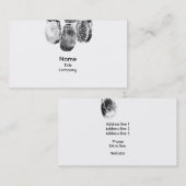 指紋が付いているユニークな名刺 名刺 (正面/裏面)