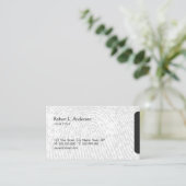 指紋のアイデンティティの保証モダンな名刺 名刺 (スタンド正面)