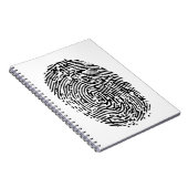 指紋のデザイン ノートブック (右側)