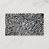指紋のモダンな名刺のテンプレート 名刺 (裏面)