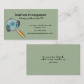 指紋の私用調査の名刺 名刺 (正面/裏面)