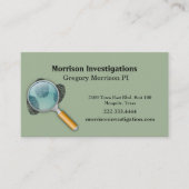 指紋の私用調査の名刺 名刺 (正面)