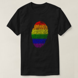 指紋の虹色 Tシャツ