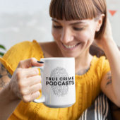 指紋を使用したTrue Crime Podcast コーヒーマグカップ