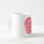 指紋カップ コーヒーマグカップ (正面左)