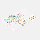 指紋カラフルツリーとハートの追加 ゲストブック (コーナー)