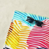 指紋カラフルパターン ビーチタオル (インサイチュ)