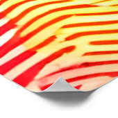 指紋カラフルパターン ポスター (角)