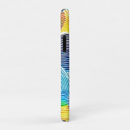 指紋カラフルパターン Case-Mate iPhoneケース (裏面/右)