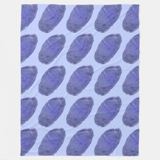 指紋グラフィック フリースブランケット (正面)