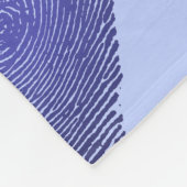 指紋グラフィック フリースブランケット (角)