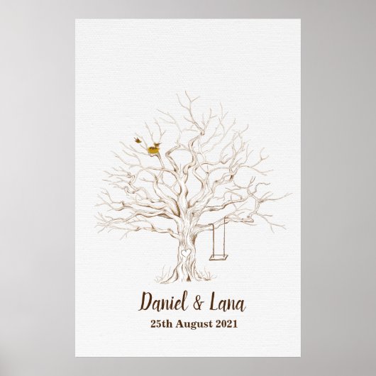 指紋ツリー ゲストブック 親指の跡 ゲストブック (正面)