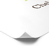 指紋ツリー（異色ダークブラウン）ポスター ポスター (角)