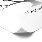 指紋ツリー 11"x14" ポスター (角)