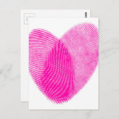 指紋ハート ポストカード (正面/裏面)