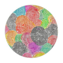 指紋パタカラフルーン抽象芸術アート