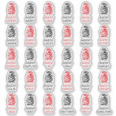 指紋パーソナライズされたスパイパーティーシール シール (正面)