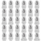 指紋パーソナライズされたスパイパーティーシール シール (正面)