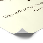 指紋パーソナライズされたツリー ポスター (角)