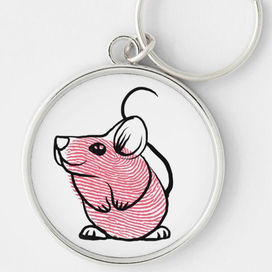 指紋マウスのオン キーホルダー (正面)