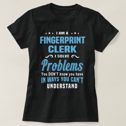 指紋係 Tシャツ (デザイン正面)