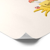 指紋樹の赤ちゃんシャワー森林動物 ポスター (角)