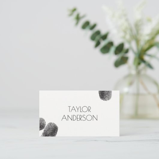 指紋芸術的/ 名刺 (スタンド正面)