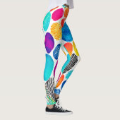 指紋融合アート レギンス (右)