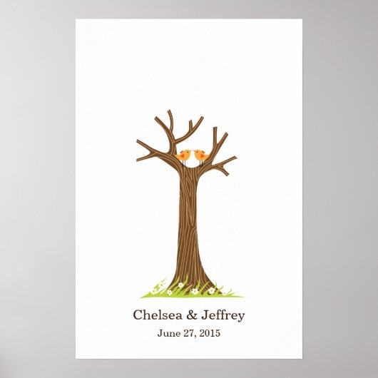 指紋認証ツリー(甘)ポスター ポスター (正面)