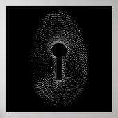 指紋認証ロック ポスター (正面)