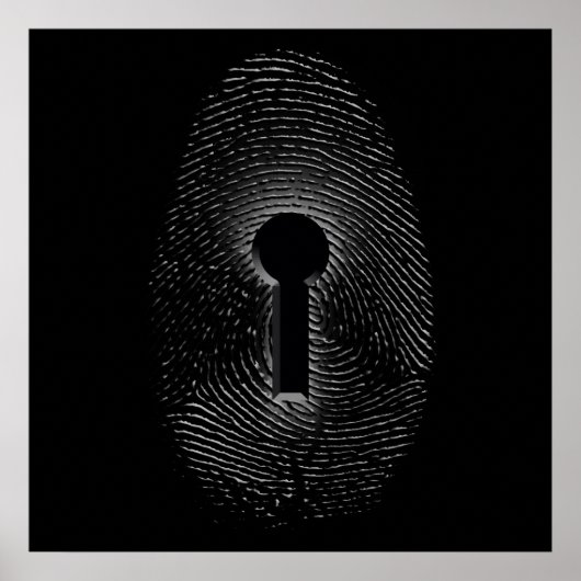 指紋認証ロック ポスター (正面)