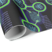 指紋識別科学 ラッピングペーパー (ロールコーナー)