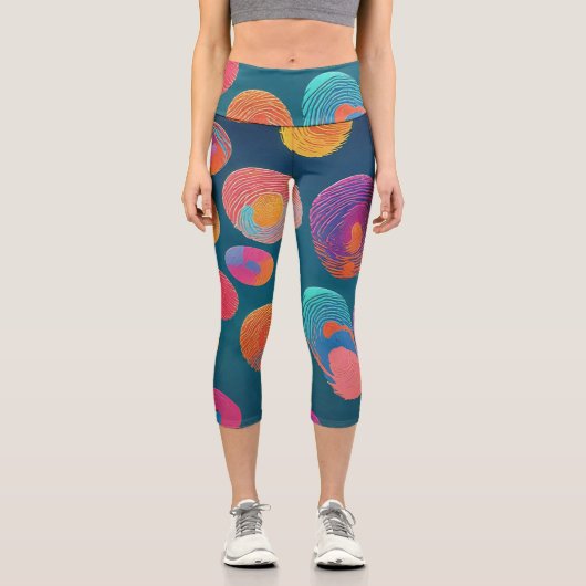 指紋 カプリレギンス (正面)