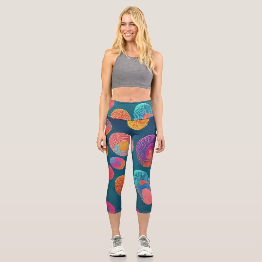 指紋 カプリレギンス (正面)