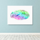 指紋 キャンバスプリント (インサイチュ (ウッドフロア))