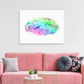 指紋 キャンバスプリント (インサイチュ (リビング))