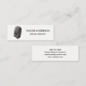 指紋 スキニー名刺 (正面/裏面)