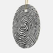 指紋 セラミックオーナメント (左)