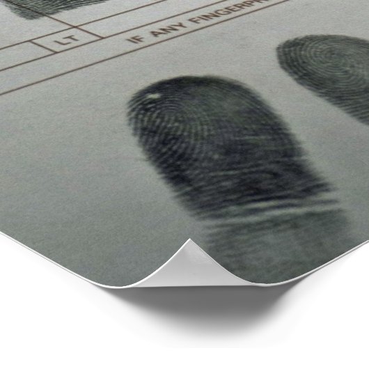 指紋 ポスター (角)