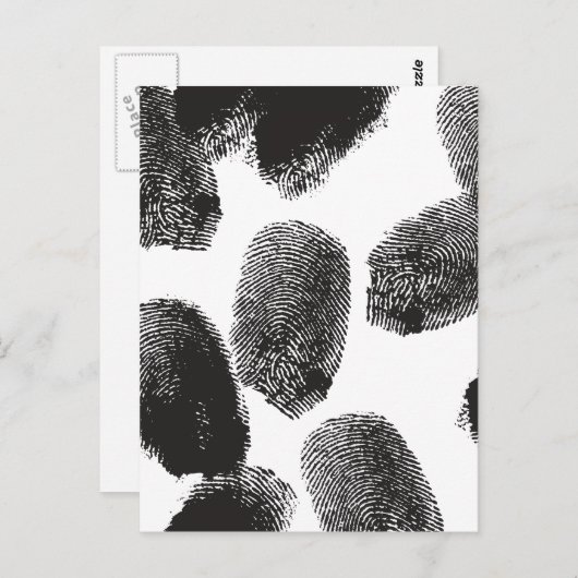 指紋 ポストカード (正面/裏面)