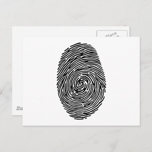 指紋 ポストカード (正面/裏面)