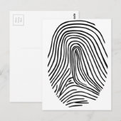 指紋 ポストカード (正面/裏面)