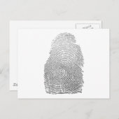 指紋 ポストカード (正面/裏面)