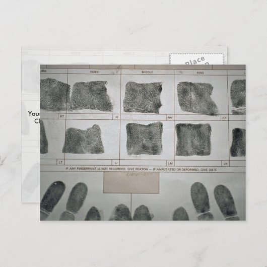 指紋 ポストカード (正面/裏面)