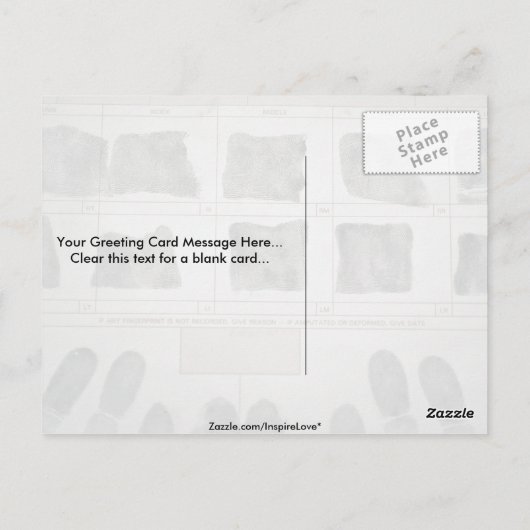 指紋 ポストカード (裏面)