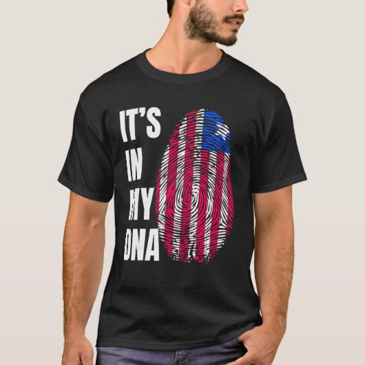 指紋DNAバイオメトリックフラグリリア Tシャツ (正面)